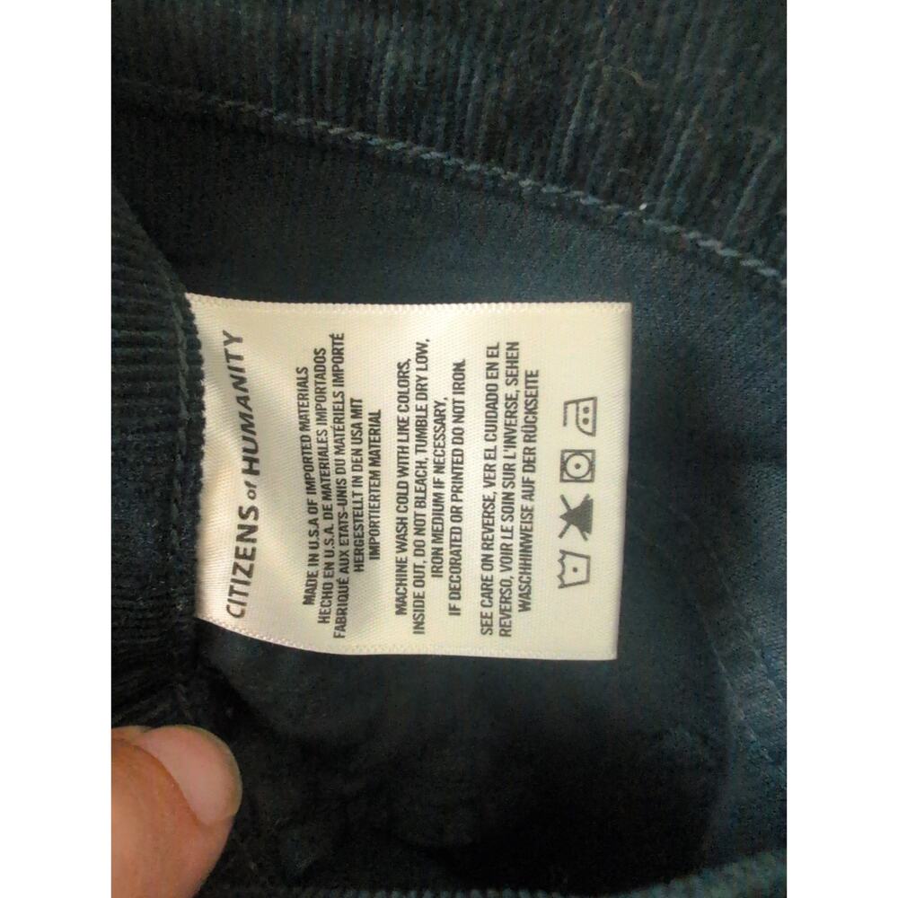 Citizens of Humanity Georgia High Rise Bootcut Corduroy Jeans size 27 in Navy - Picture 6 of 7